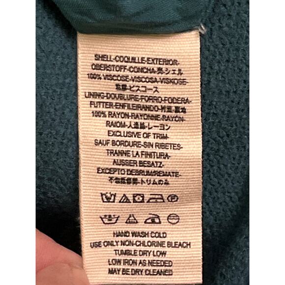 Free People Green Polka Dot Fit & Flare Mini Dress Size 6 Open Back Puff Sleeve - Picture 3 of 8